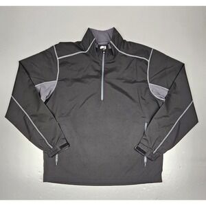 FootJoy Golf Pullover Mens Large. Black Qt. Zip Performance‎ Outerwear Jacket.